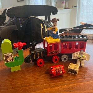 Red and Black Building Blocks Toy Set